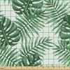 Ambesonne Bird Print Fabric by The Yard, Cartoon Pattern with Flying Pelicans, Decorative Fabric for Upholstery and Home Accents, 1 Yard, Eggshell(Forest Green)