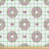 Ambesonne Bird Print Fabric by The Yard, Cartoon Pattern with Flying Pelicans, Decorative Fabric for Upholstery and Home Accents, 1 Yard, Eggshell(Pink White)