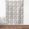 Ambesonne Bird Print Fabric by The Yard, Cartoon Pattern with Flying Pelicans, Decorative Fabric for Upholstery and Home Accents, 1 Yard, Eggshell(Teal Brown)