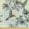 Ambesonne Bird Print Fabric by The Yard, Cartoon Pattern with Flying Pelicans, Decorative Fabric for Upholstery and Home Accents, 1 Yard, Eggshell(Teal Brown)