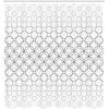 Ambesonne Cartoon Shower Curtain, Floral Fun Print with Colorful Flowers Illustration Whimsical Summer Ornament, Cloth Fabric Bathroom Decor Set with Hooks, 69″ W x 70″ L, Multicolor White(Off White Charcoal Grey)