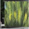 Ambesonne Cartoon Shower Curtain, Floral Fun Print with Colorful Flowers Illustration Whimsical Summer Ornament, Cloth Fabric Bathroom Decor Set with Hooks, 69″ W x 70″ L, Multicolor White(Fern Green Forest Green)