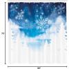Ambesonne Cartoon Shower Curtain, Floral Fun Print with Colorful Flowers Illustration Whimsical Summer Ornament, Cloth Fabric Bathroom Decor Set with Hooks, 69″ W x 70″ L, Multicolor White(Deep Sky Blue White)