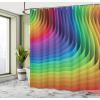Ambesonne Cartoon Shower Curtain, Floral Fun Print with Colorful Flowers Illustration Whimsical Summer Ornament, Cloth Fabric Bathroom Decor Set with Hooks, 69″ W x 70″ L, Multicolor White(Dark Lavender Multicolor)