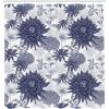 Ambesonne Cartoon Shower Curtain, Floral Fun Print with Colorful Flowers Illustration Whimsical Summer Ornament, Cloth Fabric Bathroom Decor Set with Hooks, 69″ W x 70″ L, Multicolor White(Off White Dark Indigo)