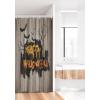 Ambesonne Cartoon Shower Curtain, Floral Fun Print with Colorful Flowers Illustration Whimsical Summer Ornament, Cloth Fabric Bathroom Decor Set with Hooks, 69″ W x 70″ L, Multicolor White(Charcoal Grey Multicolor)