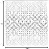 Ambesonne Cartoon Shower Curtain, Floral Fun Print with Colorful Flowers Illustration Whimsical Summer Ornament, Cloth Fabric Bathroom Decor Set with Hooks, 69″ W x 70″ L, Multicolor White(Off White Charcoal Grey)