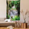 Ambesonne Cat Tapestry, Cartoon Cat in Various Poses Sleepy Lying Dreaming Expression Comic, Wall Hanging for Bedroom Living Room Dorm Decor, 40″ X 60″, Turquoise Apricot(Coffee White)