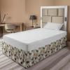Ambesonne Strawberry Bed Skirt, Continuous Cartoon Style Simplistic Summer Time Strawberries Art, Elastic Bedskirt Dust Ruffle Wrap Around for Bedding Decor, Full, Rose Dark Pink and Green(Pale Sage Green)