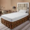 Ambesonne Strawberry Bed Skirt, Continuous Cartoon Style Simplistic Summer Time Strawberries Art, Elastic Bedskirt Dust Ruffle Wrap Around for Bedding Decor, Full, Rose Dark Pink and Green(Taupe and Burnt Sienna)