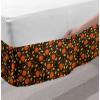 Ambesonne Strawberry Bed Skirt, Continuous Cartoon Style Simplistic Summer Time Strawberries Art, Elastic Bedskirt Dust Ruffle Wrap Around for Bedding Decor, Full, Rose Dark Pink and Green(Taupe and Burnt Sienna)