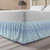 Ambesonne Strawberry Bed Skirt, Continuous Cartoon Style Simplistic Summer Time Strawberries Art, Elastic Bedskirt Dust Ruffle Wrap Around for Bedding Decor, Full, Rose Dark Pink and Green(Dark Turquoise White)
