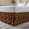 Ambesonne Strawberry Bed Skirt, Continuous Cartoon Style Simplistic Summer Time Strawberries Art, Elastic Bedskirt Dust Ruffle Wrap Around for Bedding Decor, Full, Rose Dark Pink and Green(Taupe and Burnt Sienna)