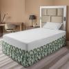 Ambesonne Strawberry Bed Skirt, Continuous Cartoon Style Simplistic Summer Time Strawberries Art, Elastic Bedskirt Dust Ruffle Wrap Around for Bedding Decor, Full, Rose Dark Pink and Green(Reseda Green Green)