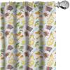 Ambesonne Bavarian Window Curtains, Cartoon Arrangement Traditional Motifs Pretzel Beer and Sausage Retro Classic, Lightweight Decor 2-Panel Set with Rod Pocket, Pair of – 28″ x 95″, Multicolor(Multi Color)
