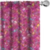 Ambesonne Dessert Window Curtains, Spiral Candies Lollipop Ice Cream Bakery Cupcakes Birthday Cartoon, Lightweight Decor 2-Panel Set with Rod Pocket, Pair of – 28″ x 95″, Magenta and Multicolor(Magenta and Multicolor)