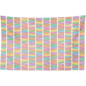 Ambesonne Dessert Tapestry, French Macarons Delicious Cuisine Paris Pastry Bakery Goods Childish Themed Cartoon, Fabric Wall Hanging Decor for Bedroom Living Room Dorm, 28″ X 23″, Multicolor(45″L x 30″W)