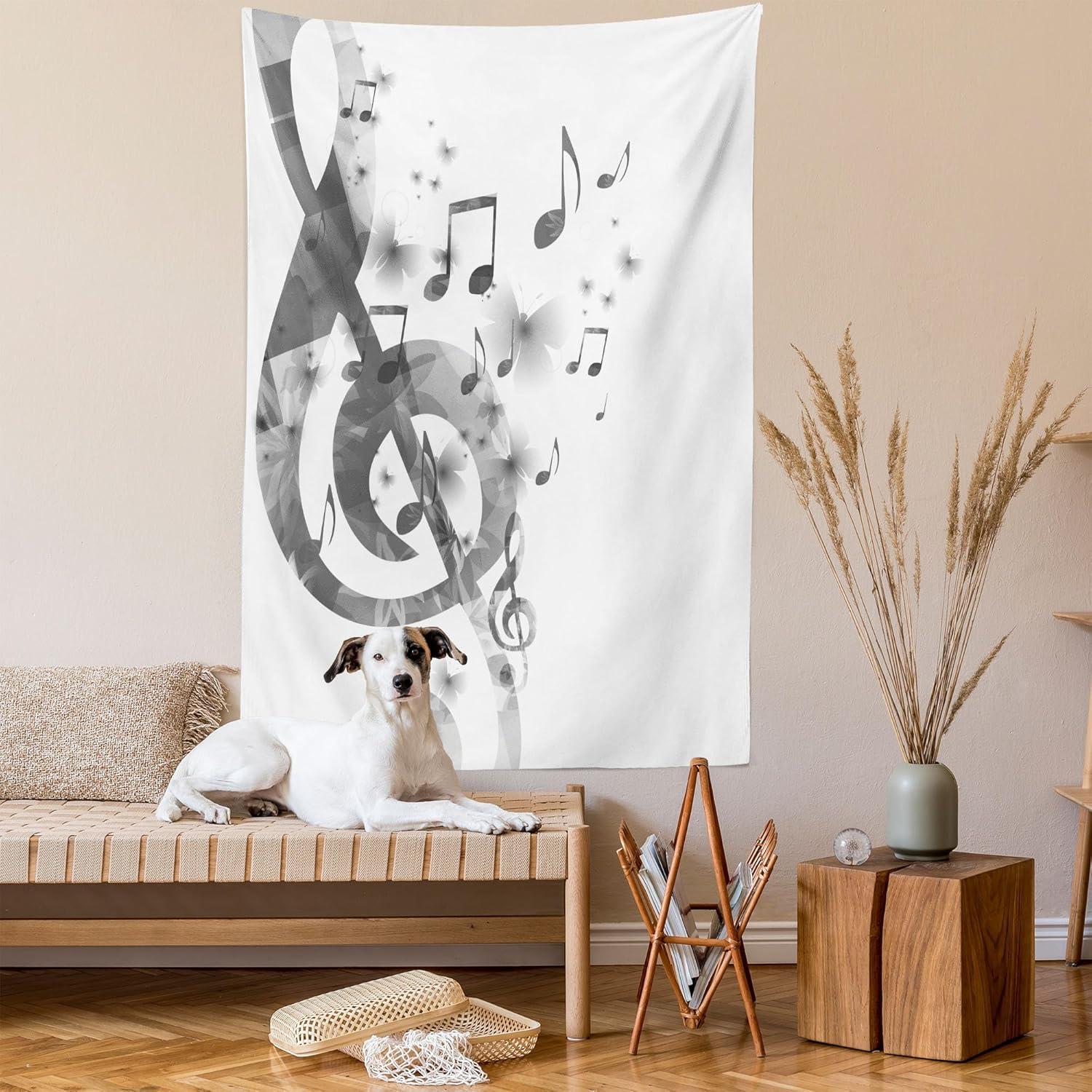 imageAmbesonne Mexican Tapestry Mexican Sugar Skull Cartoon Carnival Cartoon Traditional Celebration Print Wall Hanging for Bedroom Living Room Dorm Decor 40 X 60 Orange TealWhite Silver