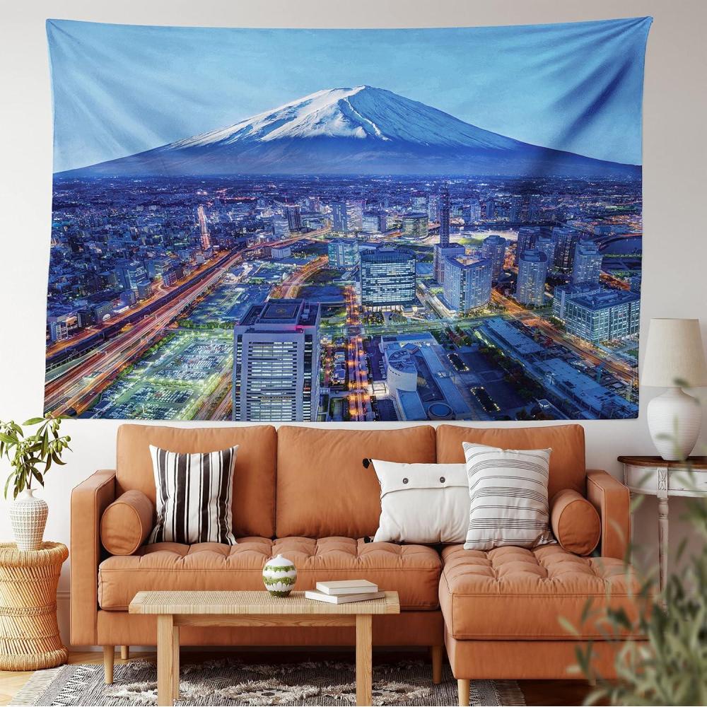 imageAmbesonne Mexican Tapestry Mexican Sugar Skull Cartoon Carnival Cartoon Traditional Celebration Print Wall Hanging for Bedroom Living Room Dorm Decor 40 X 60 Orange TealBlue