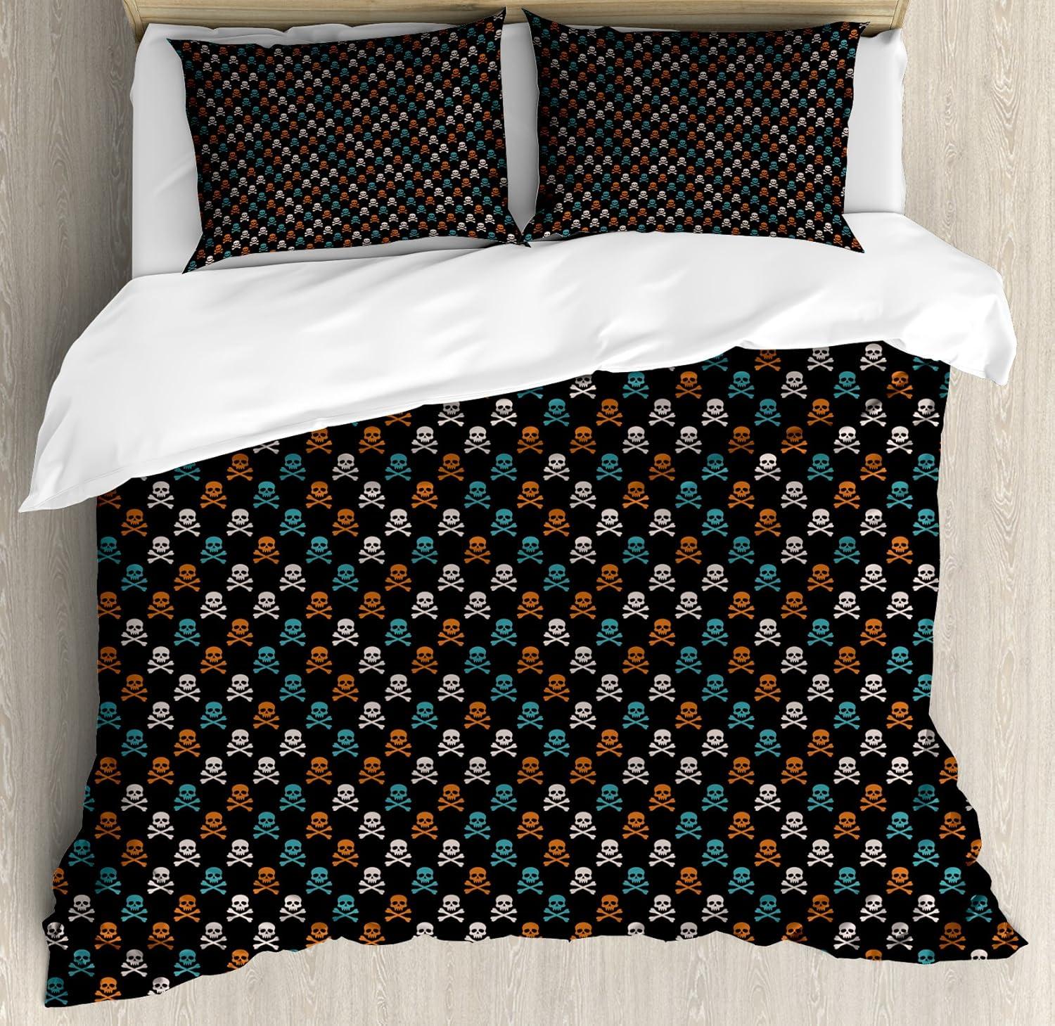 imageAmbesonne Romantic Duvet Cover Set Valentines Day Pattern with Bullseye Circles Love Ornate Heart Shapes Decorative 3 Piece Bedding Set with 2 Pillow Shams Queen Size Seafoam PinkDark Brown Multicolor