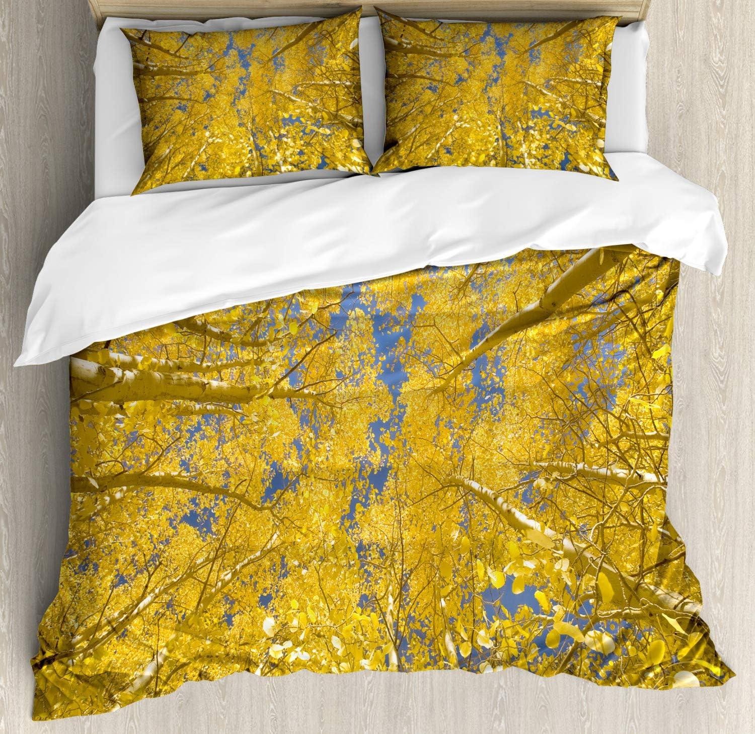 imageAmbesonne Romantic Duvet Cover Sets Valentines Day Love Themed Paris Coffee Wine Parfumes Bikes with Heart Backdrop Bedding Set with 2 Duvet Covers amp 4 Pillowcases 2 Pack Queen Size MulticolorYellow
