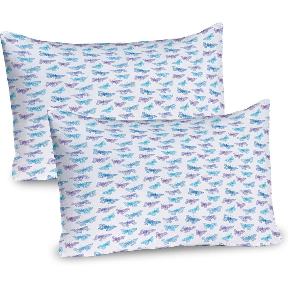 imageAmbesonne Heart Pillow Sham Set of 2 Valentines Days Theme Romance Pattern in Simplistic Style Rhythmic Quality Microfiber Bedding Item for All Seasons 26 x 20 Pale Pink Dark TaupeSky Blue Dark Ceil Blue