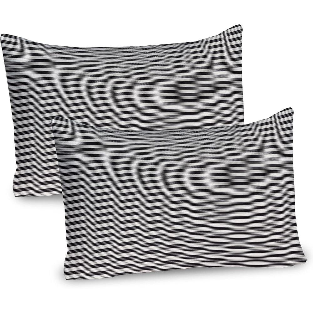imageAmbesonne Heart Pillow Sham Set of 2 Valentines Days Theme Romance Pattern in Simplistic Style Rhythmic Quality Microfiber Bedding Item for All Seasons 26 x 20 Pale Pink Dark TaupeDark Brown Eggshell