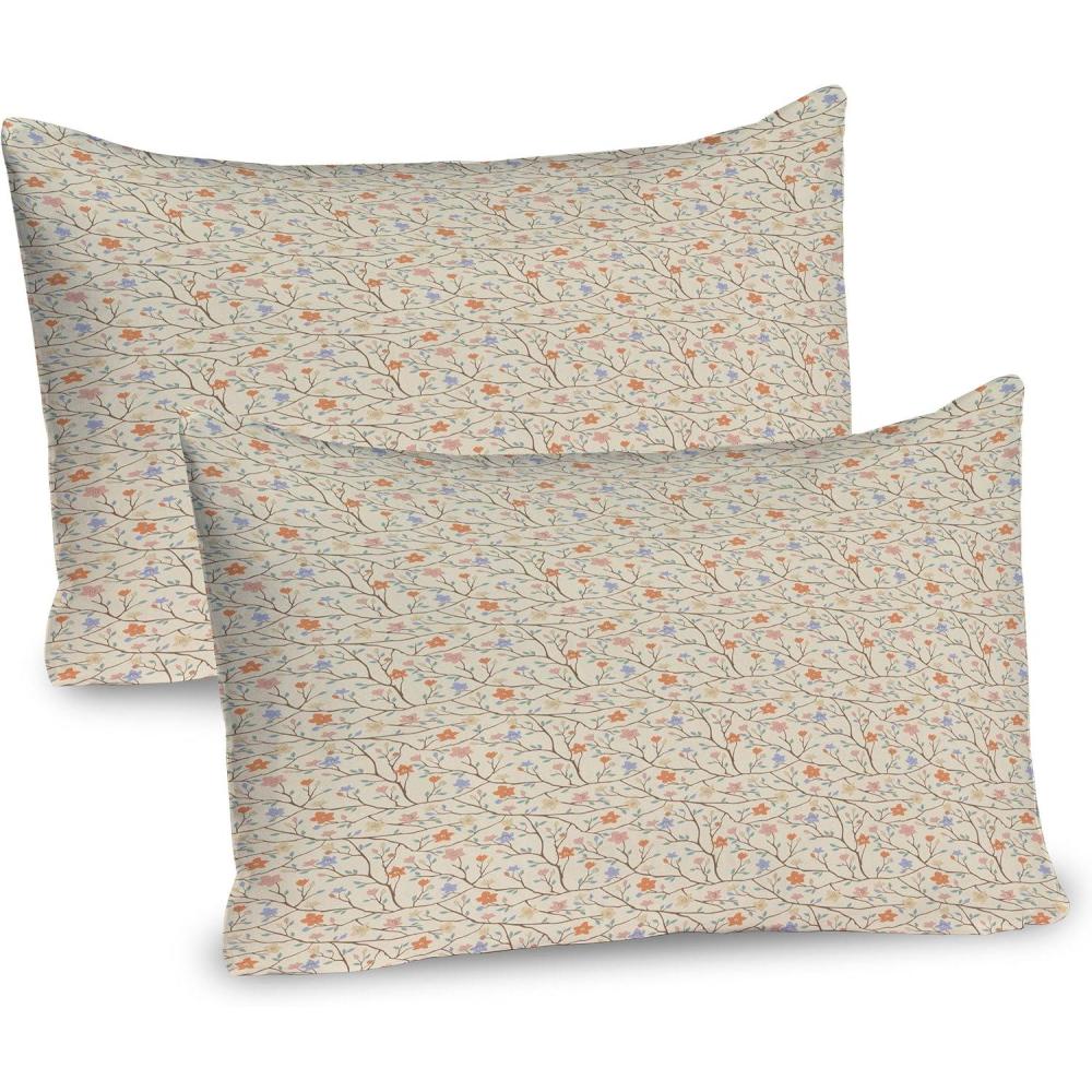 imageAmbesonne Heart Pillow Sham Set of 2 Valentines Days Theme Romance Pattern in Simplistic Style Rhythmic Quality Microfiber Bedding Item for All Seasons 26 x 20 Pale Pink Dark TaupePale Mustard Multicolor
