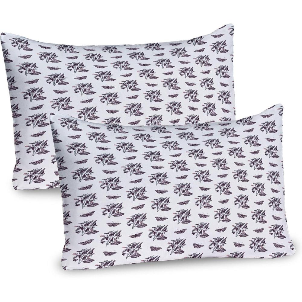 imageAmbesonne Heart Pillow Sham Set of 2 Valentines Days Theme Romance Pattern in Simplistic Style Rhythmic Quality Microfiber Bedding Item for All Seasons 26 x 20 Pale Pink Dark TaupeEggplant Pale Seafoam