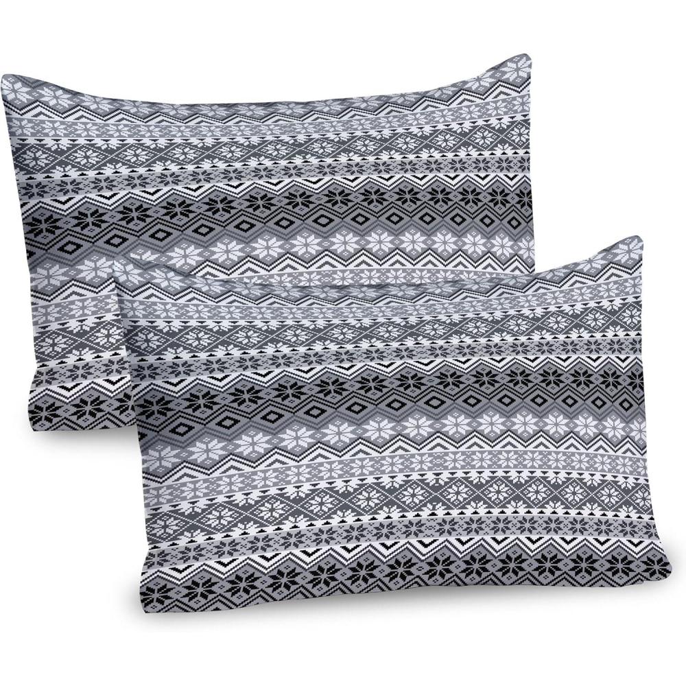 imageAmbesonne Pearls Pillow Sham Set of 2 Valentines Day Theme Art Roses Heart on Striped Bridal Backdrop Quality Microfiber Bedding Item for All Seasons 26 x 20 Blue Purple PinkGrey White Black
