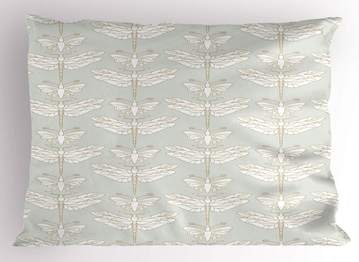imageAmbesonne Birds Pillow Sham Set of 2 2 Birds on a Branch Singing Love Songs Friend Valentine Couple Hope Living Quality Microfiber Bedding Item for All Seasons 30 x 20 Cream Black WhiteDust Beige