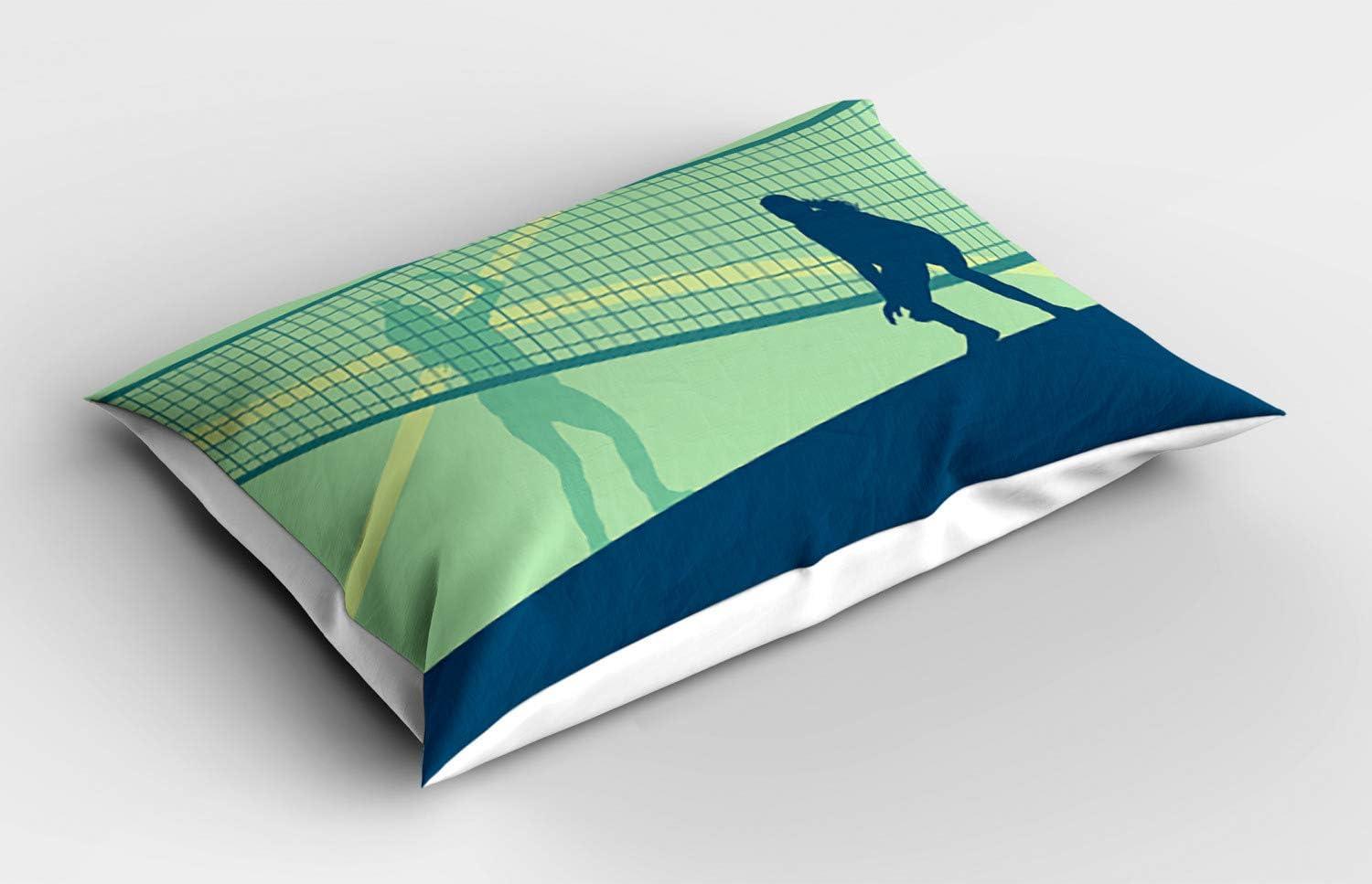 imageAmbesonne Birds Pillow Sham Set of 2 2 Birds on a Branch Singing Love Songs Friend Valentine Couple Hope Living Quality Microfiber Bedding Item for All Seasons 30 x 20 Cream Black WhiteNight Blue Pale Green