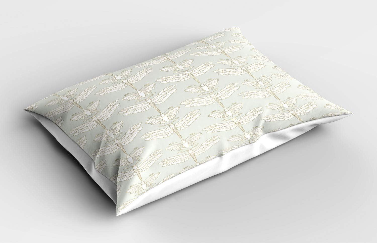imageAmbesonne Birds Pillow Sham Set of 2 2 Birds on a Branch Singing Love Songs Friend Valentine Couple Hope Living Quality Microfiber Bedding Item for All Seasons 30 x 20 Cream Black WhiteDust Beige