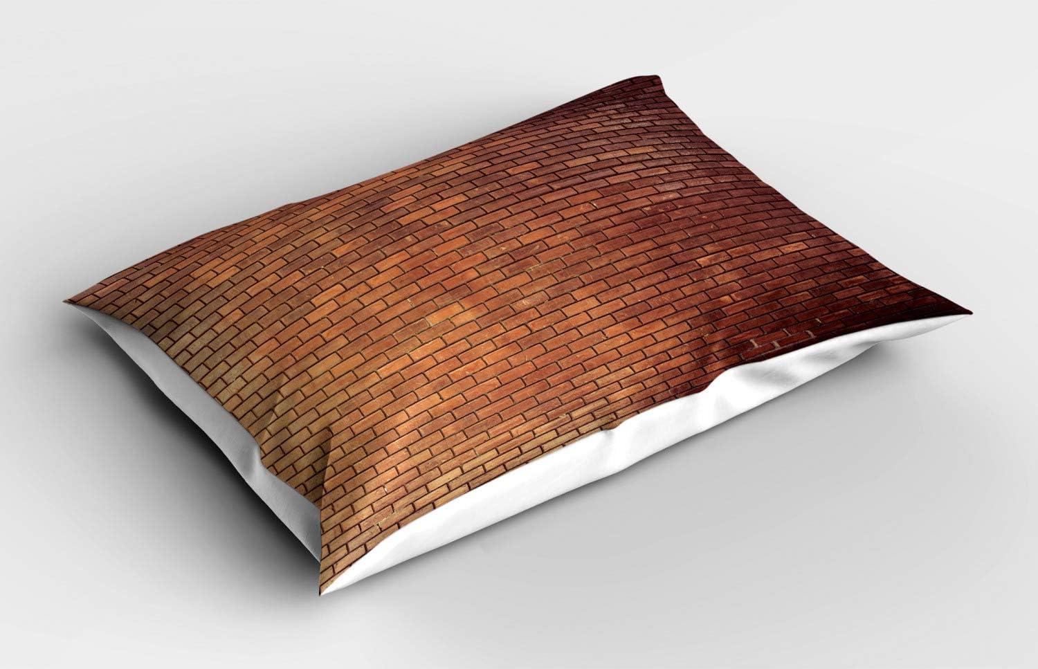 imageAmbesonne Chocolate Pillow Sham Set of 2 Chocolate Heart on The Wooden Board Background for Valentines Day Quality Microfiber Bedding Item for All Seasons 30 x 20 Sand Brown Dark BrownBrown Dark Brown