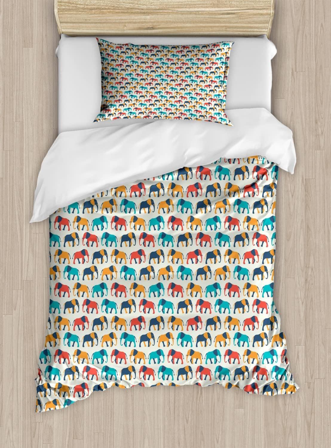 imageAmbesonne Damask Grey Duvet Cover Set Simple Pattern with Curls and Dots in Neutral Design Print Decorative 3 Piece Bedding Set with 2 Pillow Shams Queen Size Pale Grey and WhiteEggshell Multicolor