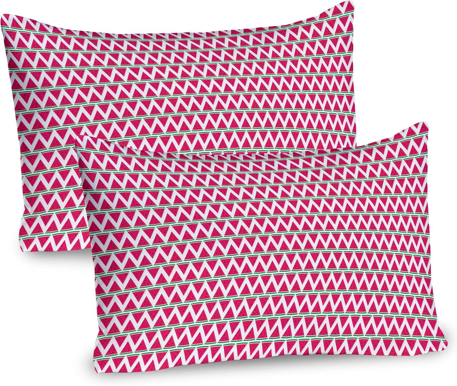 imageAmbesonne Fence Pillow Sham Set of 2 Cats in Love Watching Full Moon at Night Valentines Romantic Cartoon Quality Microfiber Bedding Item for All Seasons 26 x 20 Indigo Cobalt Blue WhiteMagenta and Green