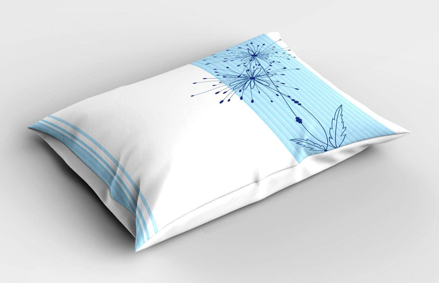 imageAmbesonne Flower Pillow Sham Set of 2 Dreamy Tree Body View Cloudy Details Love and Affection Valentines Inspired Motif Quality Microfiber Bedding Item for All Seasons 30 x 20 PurplePale Blue