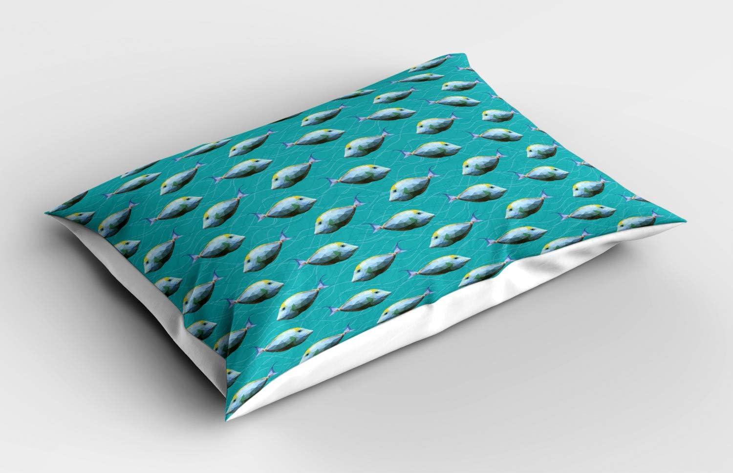 imageAmbesonne Flower Pillow Sham Set of 2 Dreamy Tree Body View Cloudy Details Love and Affection Valentines Inspired Motif Quality Microfiber Bedding Item for All Seasons 30 x 20 PurpleTeal
