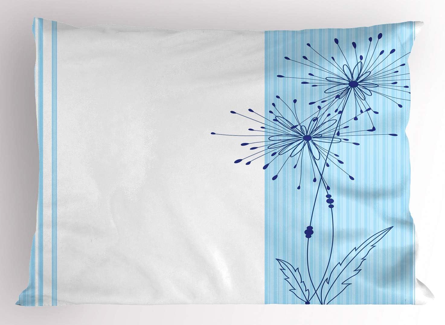 imageAmbesonne Flower Pillow Sham Set of 2 Dreamy Tree Body View Cloudy Details Love and Affection Valentines Inspired Motif Quality Microfiber Bedding Item for All Seasons 30 x 20 PurplePale Blue