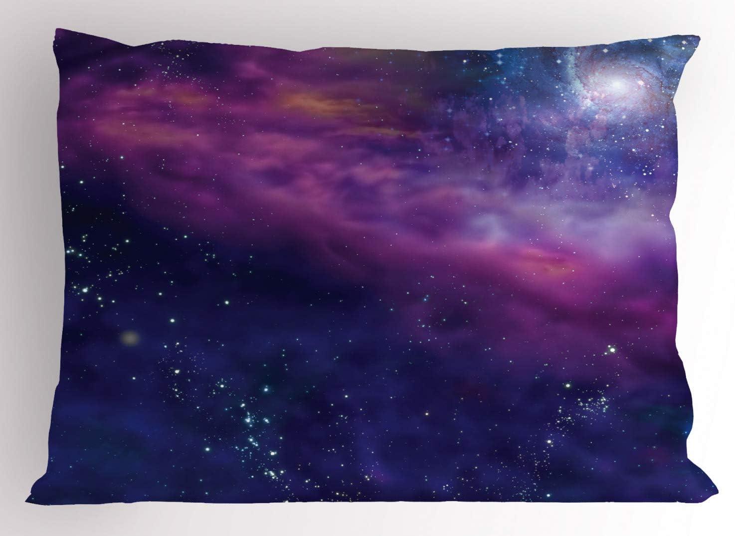 imageAmbesonne Flower Pillow Sham Set of 2 Dreamy Tree Body View Cloudy Details Love and Affection Valentines Inspired Motif Quality Microfiber Bedding Item for All Seasons 30 x 20 PurplePurple Blue