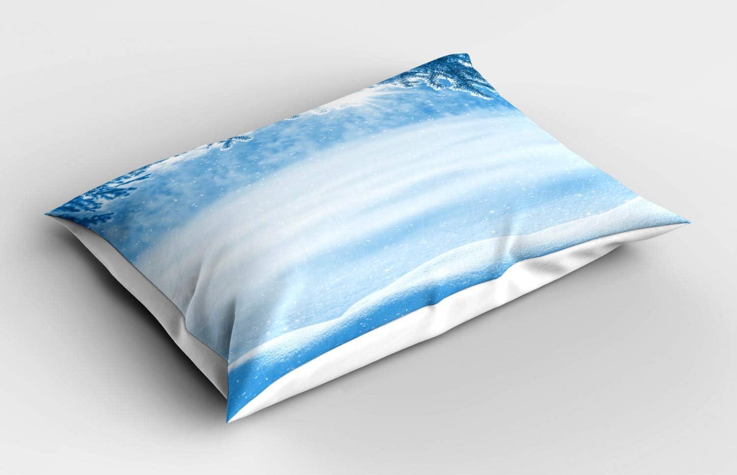 imageAmbesonne Flower Pillow Sham Set of 2 Dreamy Tree Body View Cloudy Details Love and Affection Valentines Inspired Motif Quality Microfiber Bedding Item for All Seasons 30 x 20 PurpleWhite