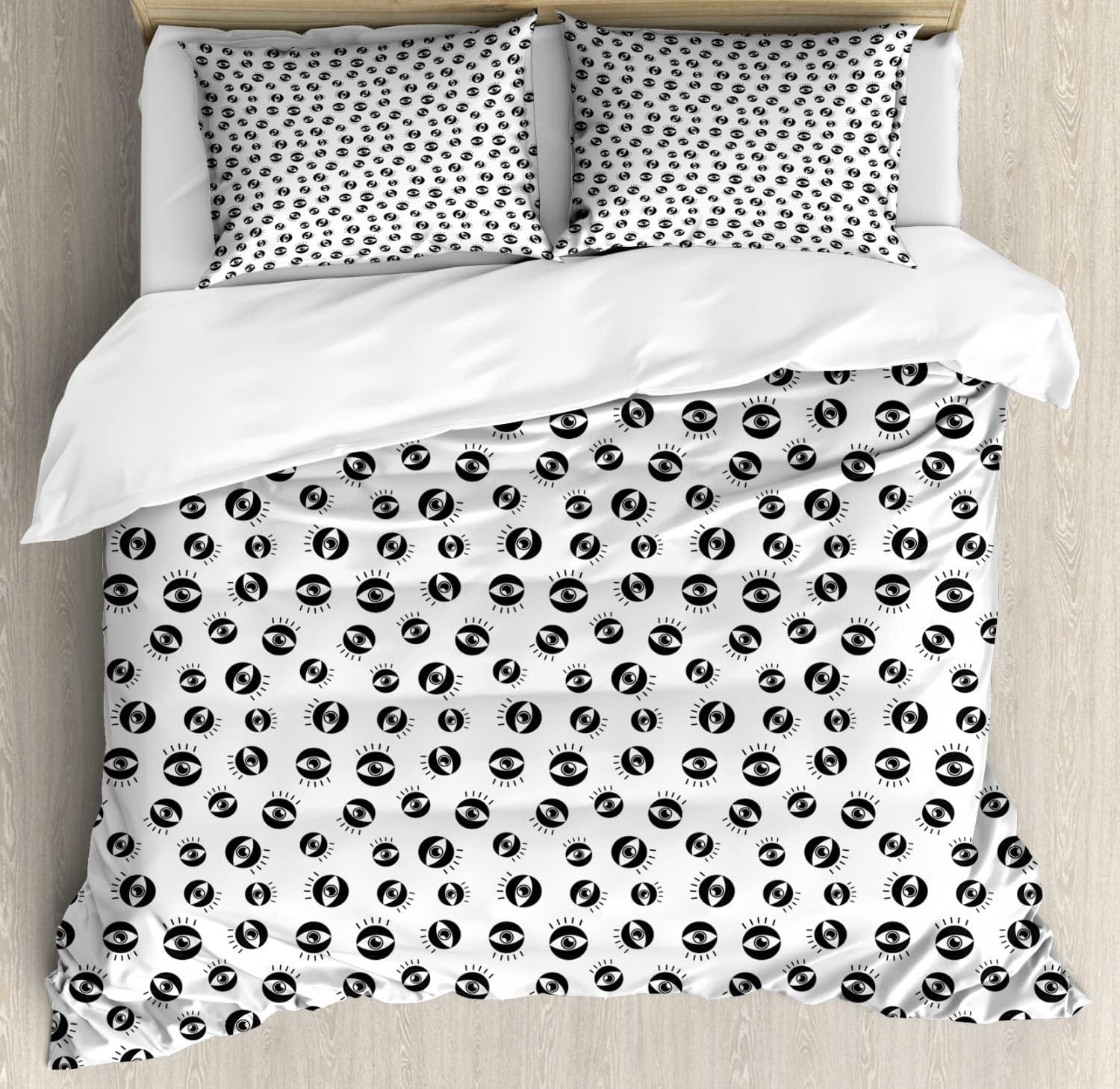 imageAmbesonne Heart Duvet Cover Sets Rainbow Colors Watercolor Style Inspired Hearts Valentines Day Love Romantic Couples Bedding Set with 2 Duvet Covers amp 4 Pillowcases 2 Pack Queen Size MulticolorWhite Charcoal Grey