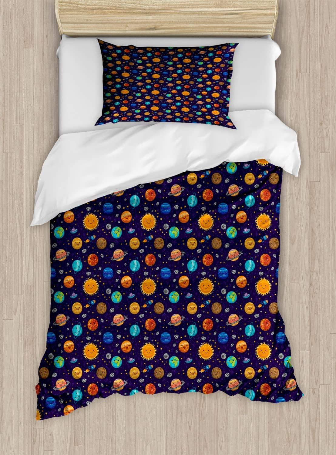 imageAmbesonne Heart Duvet Cover Sets Rainbow Colors Watercolor Style Inspired Hearts Valentines Day Love Romantic Couples Bedding Set with 2 Duvet Covers amp 4 Pillowcases 2 Pack Queen Size MulticolorDark Purple Multicolor