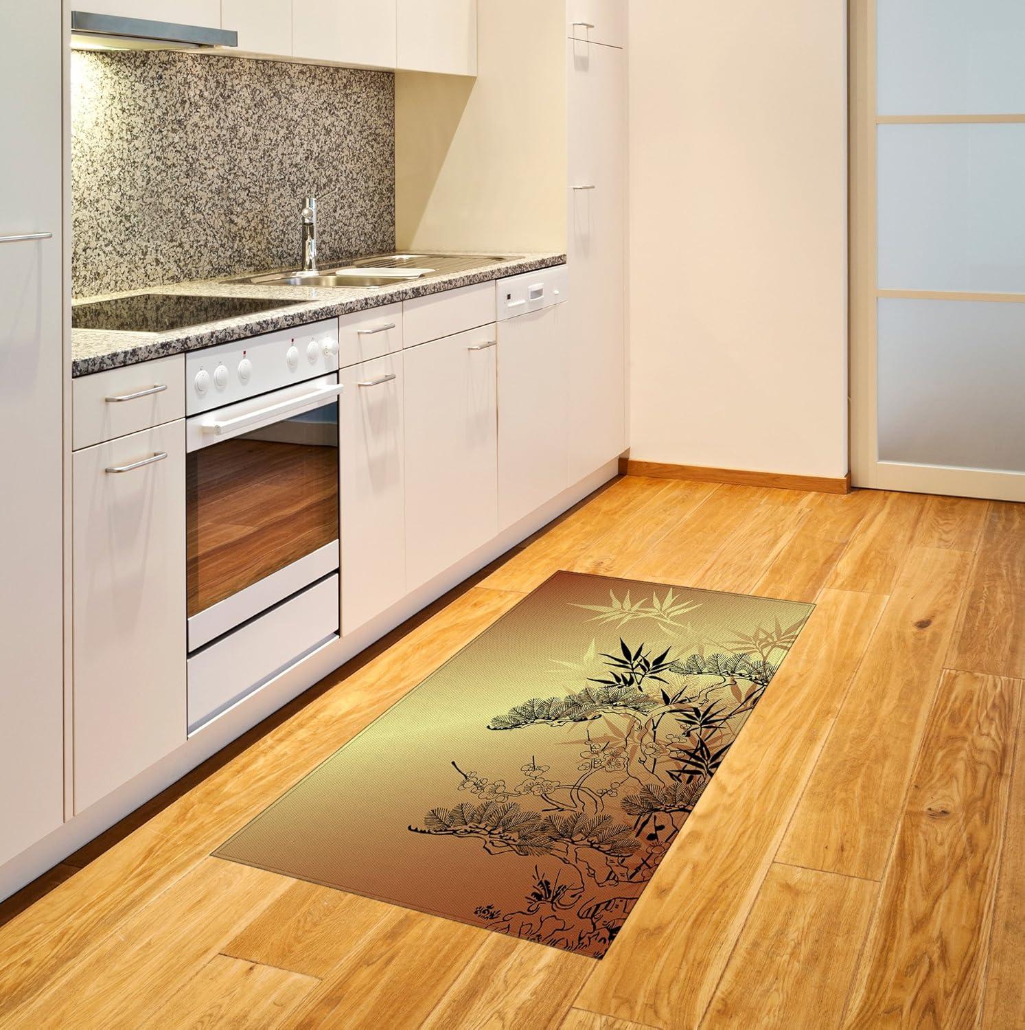 imageAmbesonne Modern Area Rug New York City Skyline at Night with Skyscrapers Manhattan USA American Panorama Flat Woven Accent Rug for Living Room Bedroom Dining Room 4 X 57 Violet PurpleSepia Black