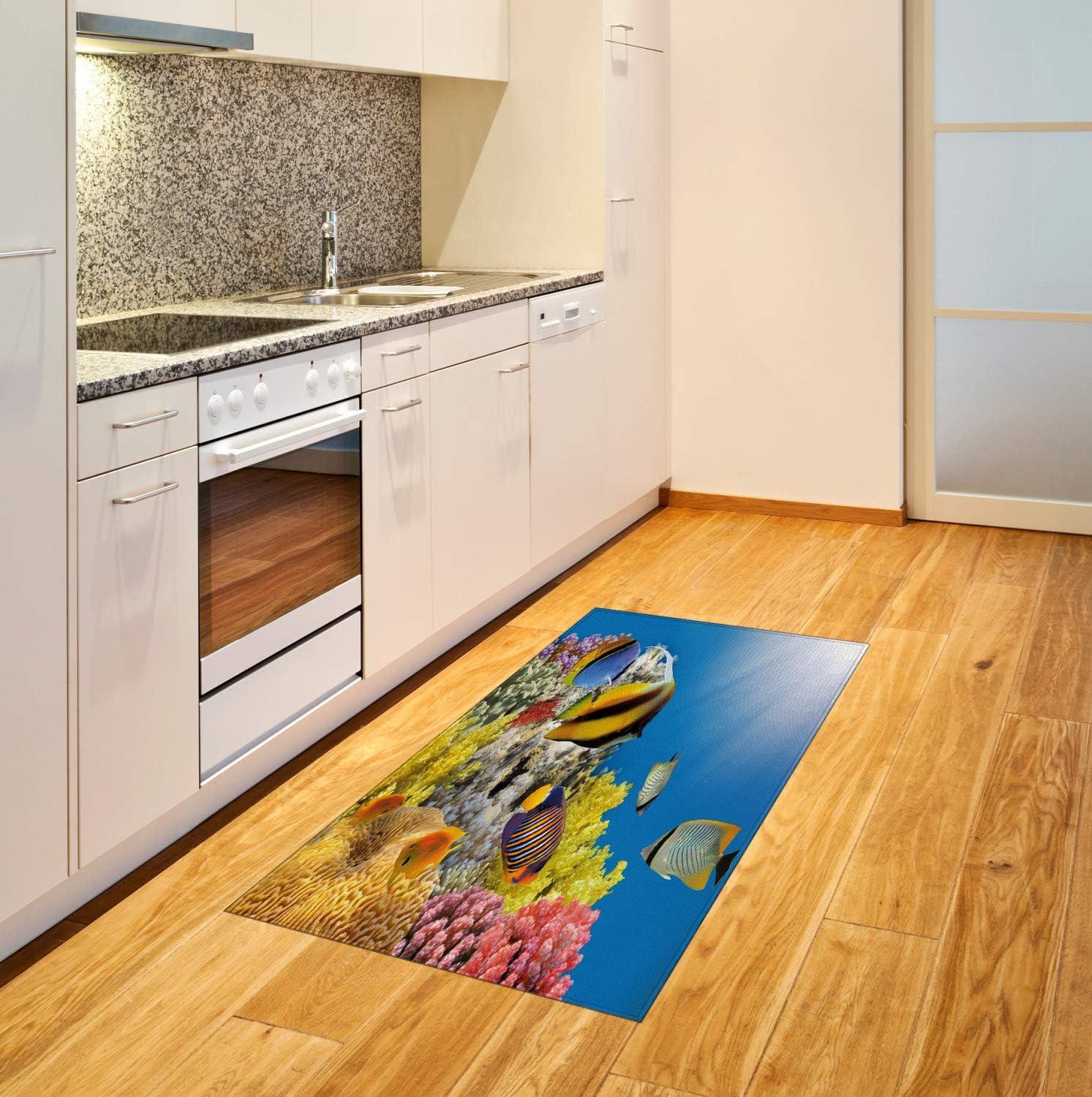 imageAmbesonne Modern Area Rug New York City Skyline at Night with Skyscrapers Manhattan USA American Panorama Flat Woven Accent Rug for Living Room Bedroom Dining Room 4 X 57 Violet PurpleBlue Yellow