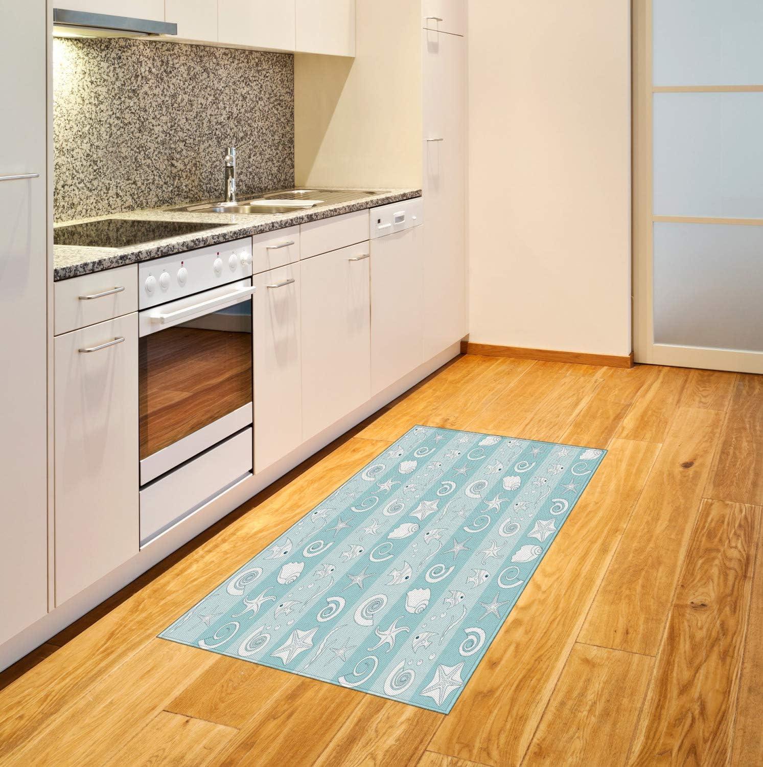imageAmbesonne Modern Area Rug New York City Skyline at Night with Skyscrapers Manhattan USA American Panorama Flat Woven Accent Rug for Living Room Bedroom Dining Room 4 X 57 Violet PurpleBaby Blue