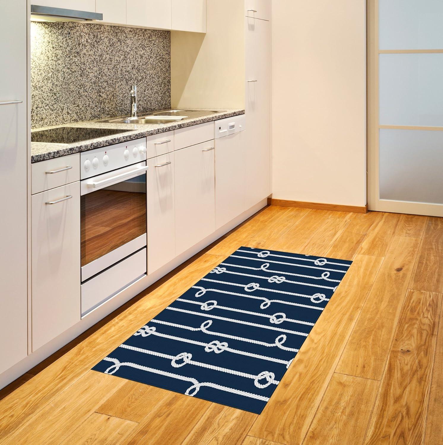 imageAmbesonne Modern Area Rug New York City Skyline at Night with Skyscrapers Manhattan USA American Panorama Flat Woven Accent Rug for Living Room Bedroom Dining Room 4 X 57 Violet PurpleWhite Navy