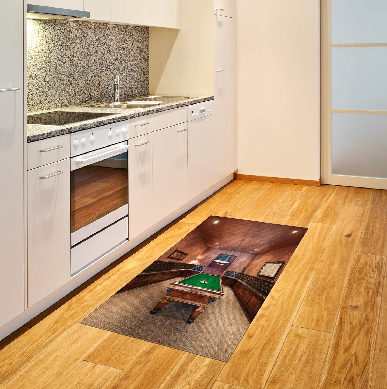 imageAmbesonne Modern Area Rug New York City Skyline at Night with Skyscrapers Manhattan USA American Panorama Flat Woven Accent Rug for Living Room Bedroom Dining Room 4 X 57 Violet PurpleCinnamon Brown