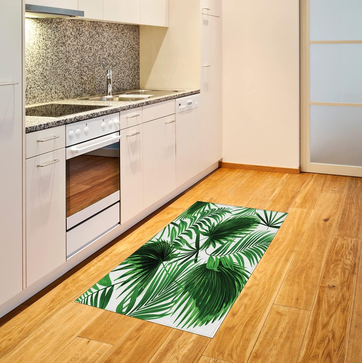 imageAmbesonne Modern Area Rug New York City Skyline at Night with Skyscrapers Manhattan USA American Panorama Flat Woven Accent Rug for Living Room Bedroom Dining Room 4 X 57 Violet PurpleFern Green