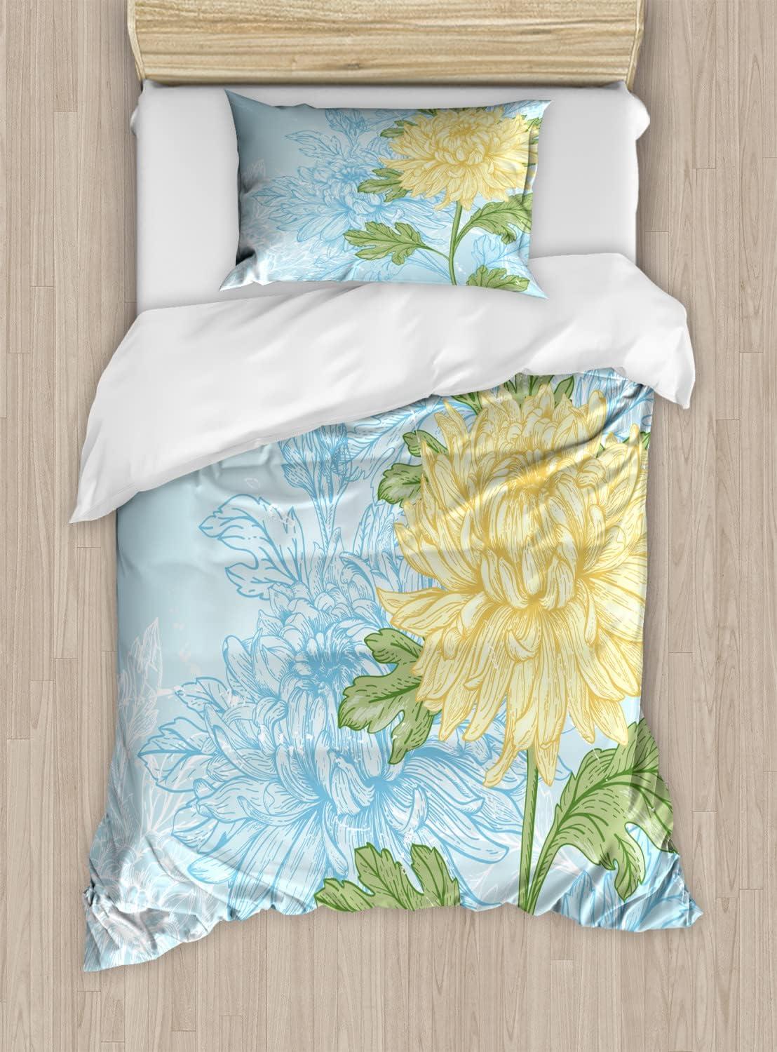 imageAmbesonne Rain Duvet Cover Sets Valentines Day Theme Cloud and Sun Pattern with Heart Shaped Rays Bedding Set with 2 Duvet Covers amp 4 Pillowcases 2 Pack Queen Size Dark Coral MustardPale Yellow Olive Green